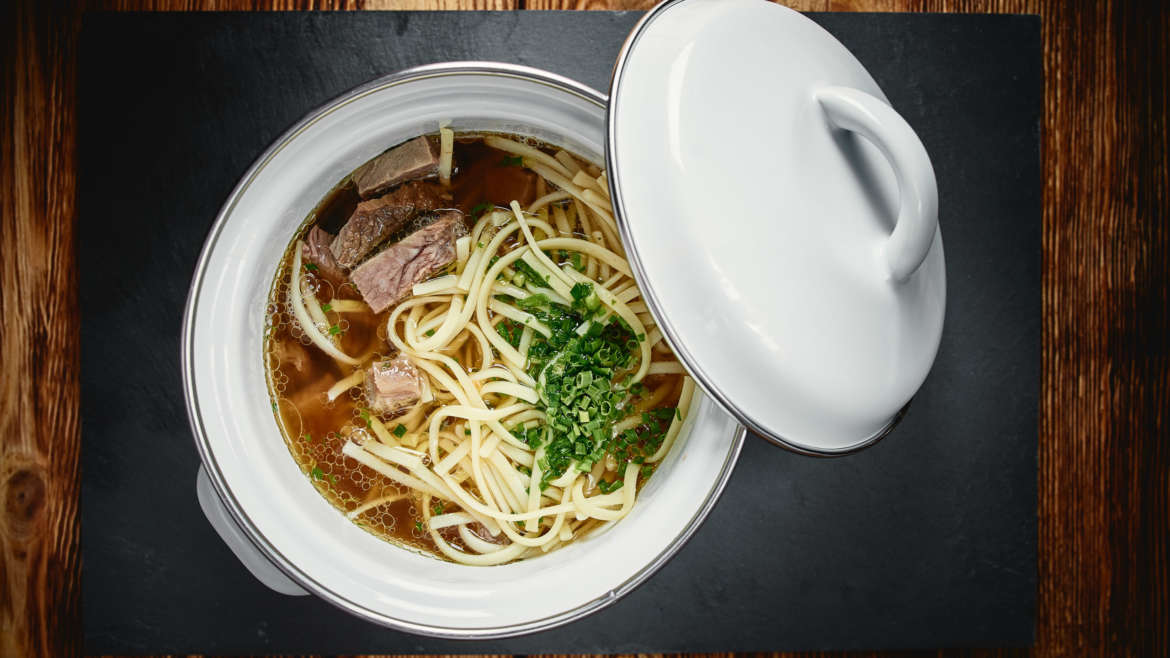 Rindsuppe mit Fritatten