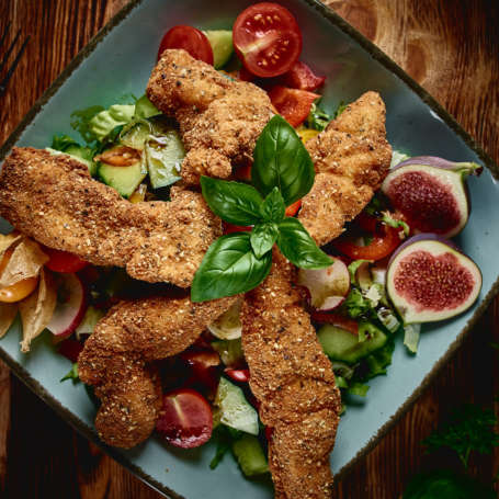 „Hendlstreifen“ Salat